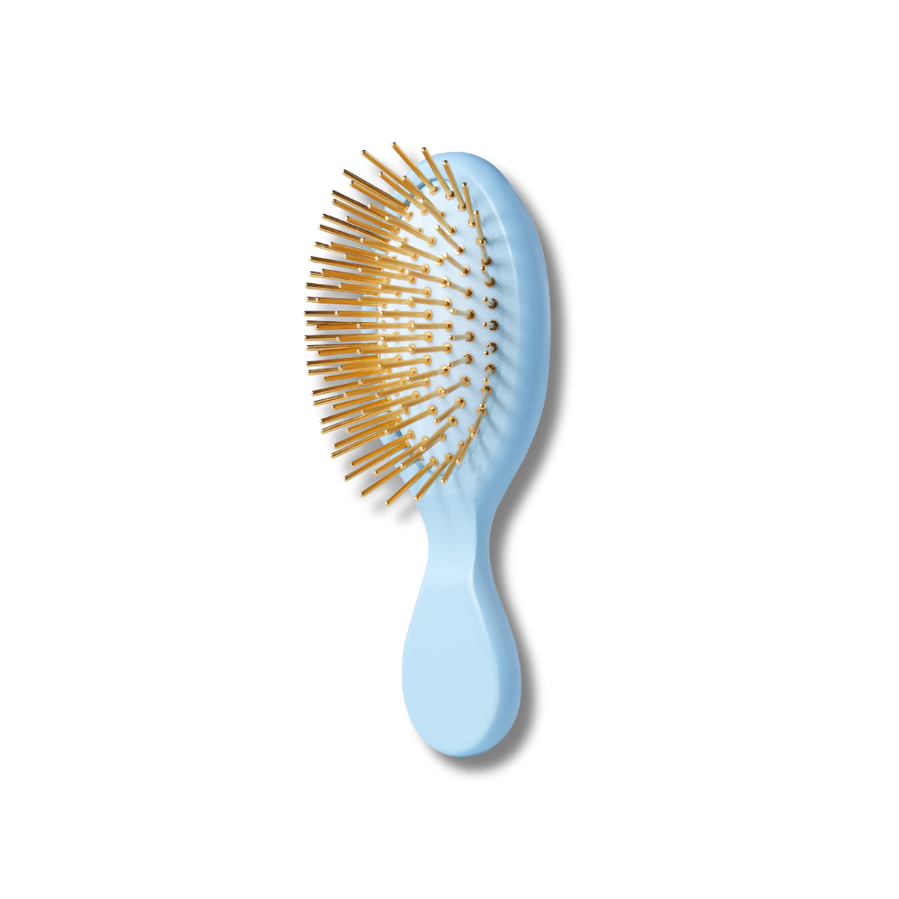 TRAVEL Qmini Golden Touch Beechwood Hair Brush