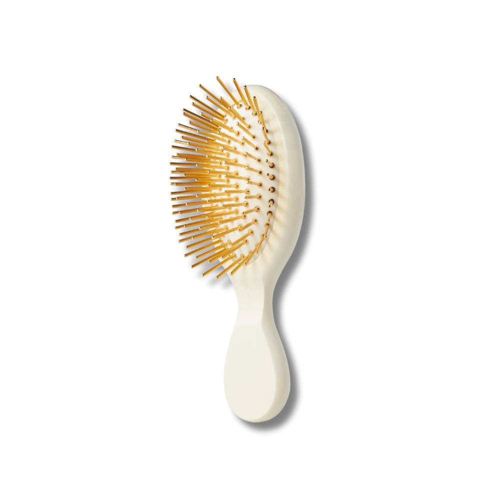 TRAVEL Qmini Golden Touch Beechwood Hair Brush