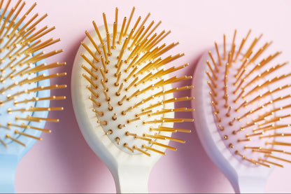 TRAVEL Qmini Golden Touch Beechwood Hair Brush