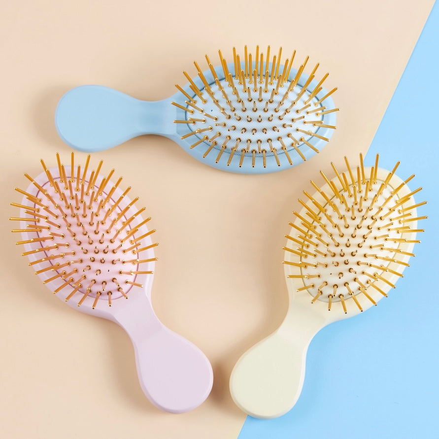 TRAVEL Qmini Golden Touch Beechwood Hair Brush