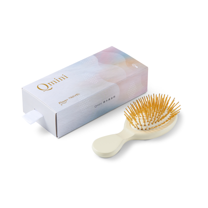 TRAVEL Qmini Golden Touch Beechwood Hair Brush